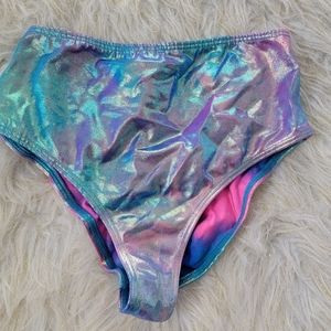 Ravewithmigente Iridescent Underground Hot Shorts